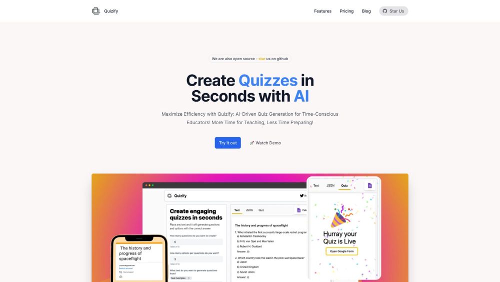 Quizify: AI-Powered Quiz Generator for Easy Educator Quiz Creation