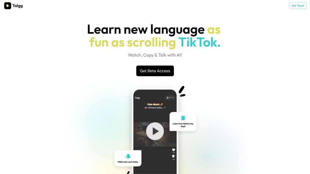 Talgg: Fun, TikTok-Style Online Language Learning Platform