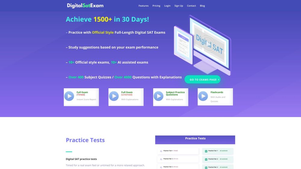 Digital SAT Prep : AI-Assisted SAT Exam Prep for Higher Scores