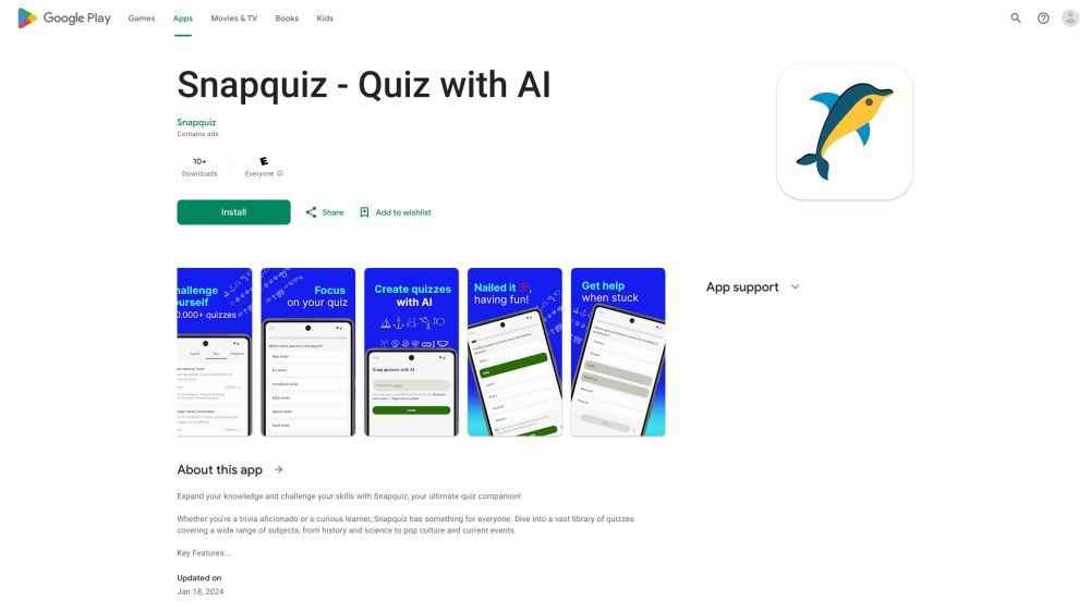 Snapquiz : Expand Knowledge & Challenge Skills with Casual Quizzes!