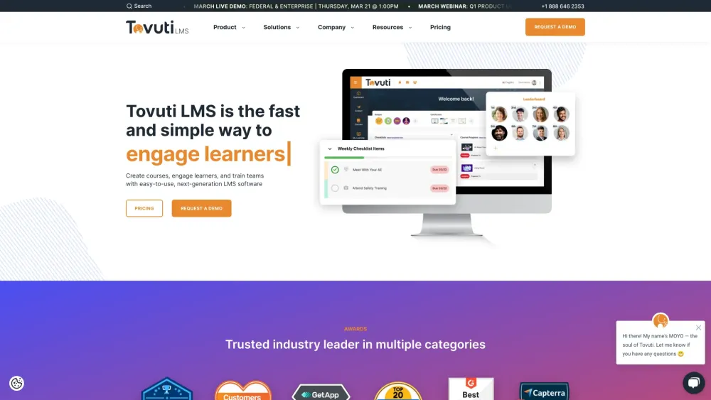 Tovuti LMS Software: Fast, Simple Course Creation & Learner Engagement