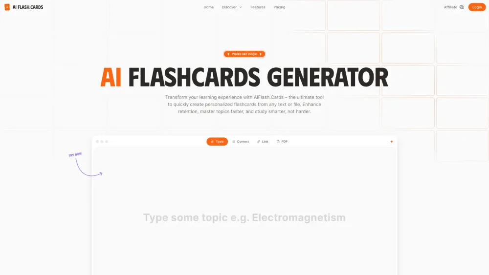 AI Flashcards Generator: Create Flashcards from Any Text or PDF Instantly