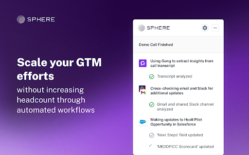 Sphere - Chrome Extension: Automate Sales Tasks Efficiently