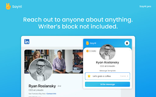 SayHi - Chrome Extension: Effortless LinkedIn Intros Personalization