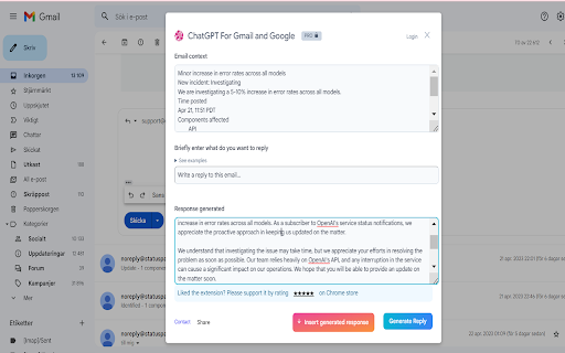 ChatGPT for Google: AI Writing Enhancement & Experience Boost