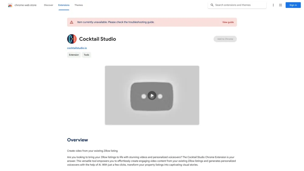 Cocktail Studio: Create Dynamic Zillow Listing Videos