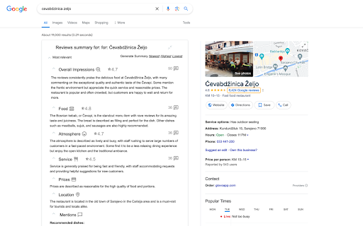 AI-Powered Google Reviews Summar