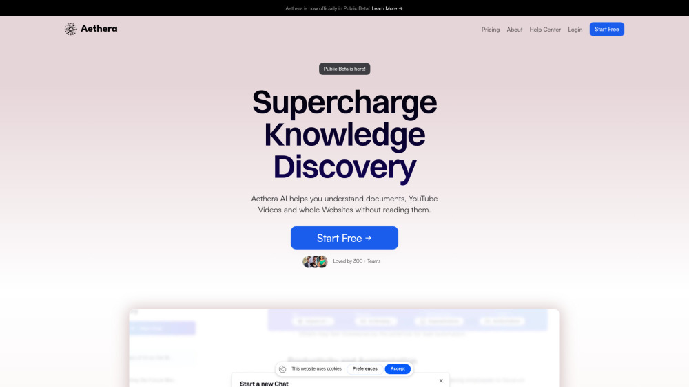 Aethera AI: Advanced Knowledge Discovery & Management Platform