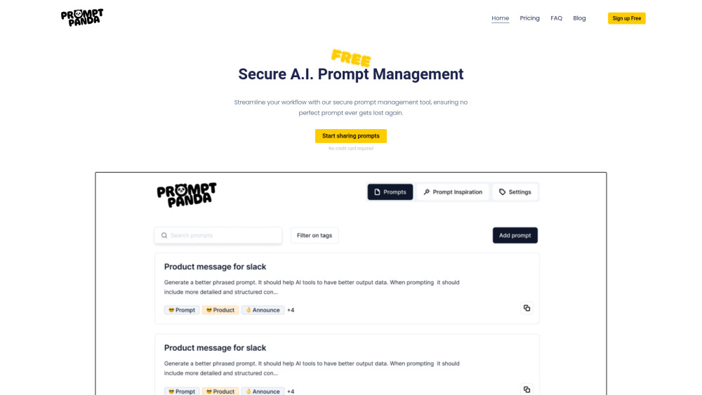 PromptPanda: AI Prompt Management for Streamlined Workflow