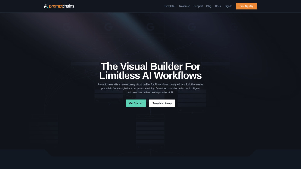 Promptchains.ai: Visual AI Workflow Builder for Streamlined Automation