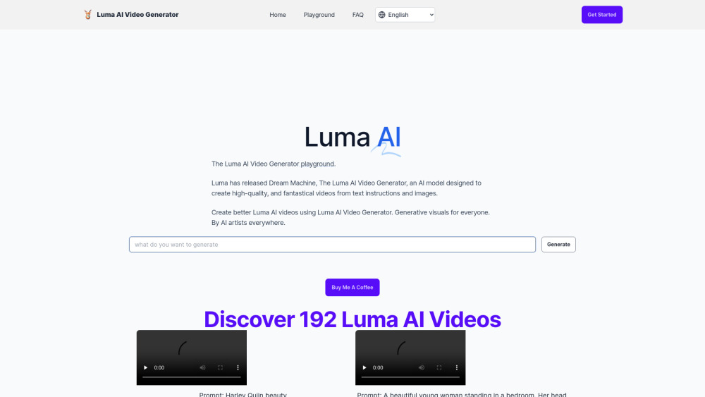 Luma AI Video Generator: Text & Image-Based AI Video Generation