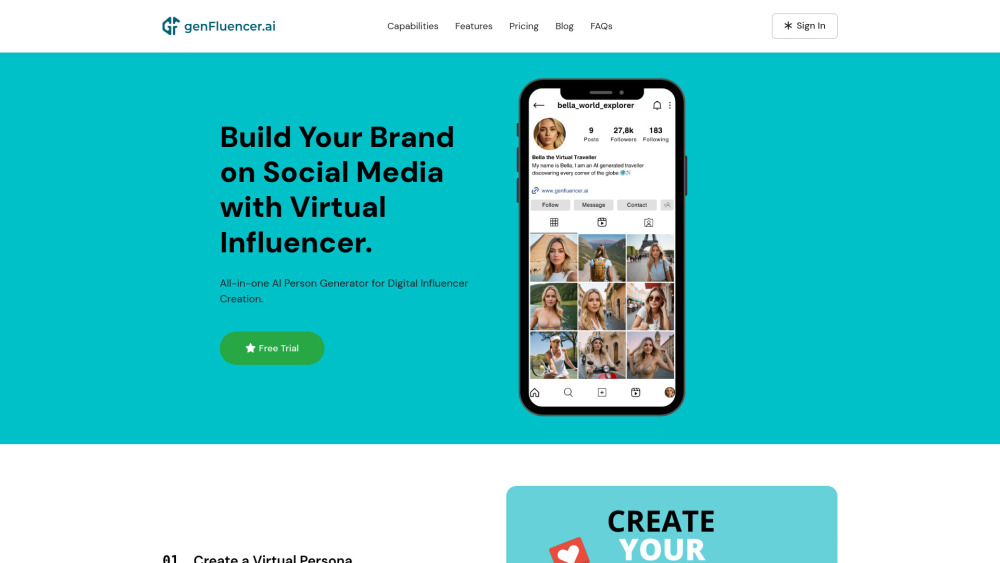 GenFluencer.ai: AI Influencers & Models for Social Media Engagement