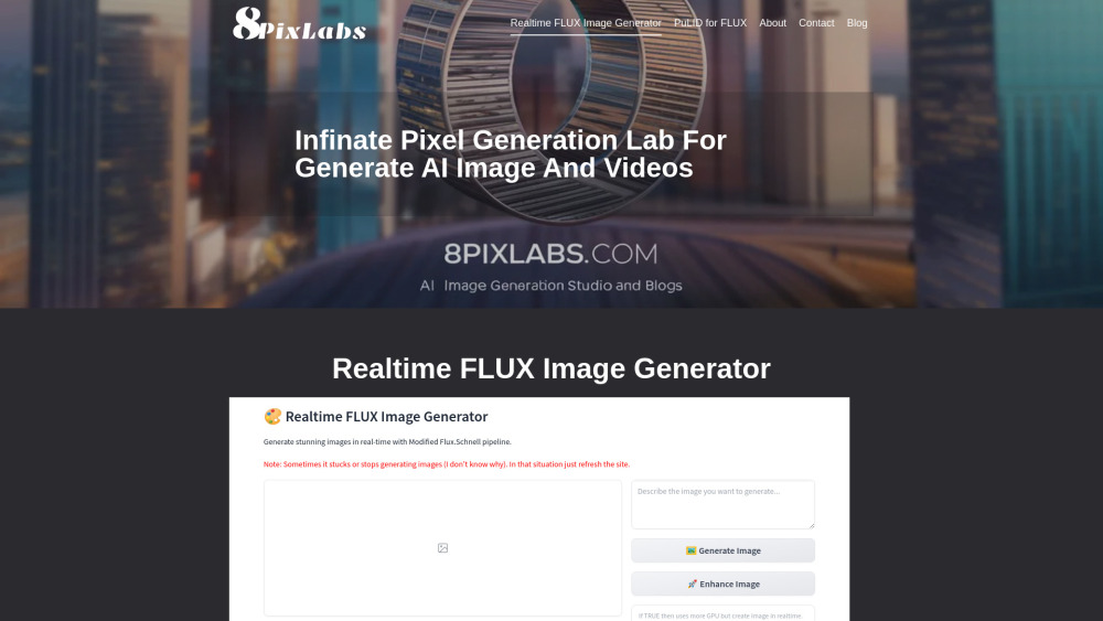 Realtime FLUX Image Generator: AI Image & Video Generation