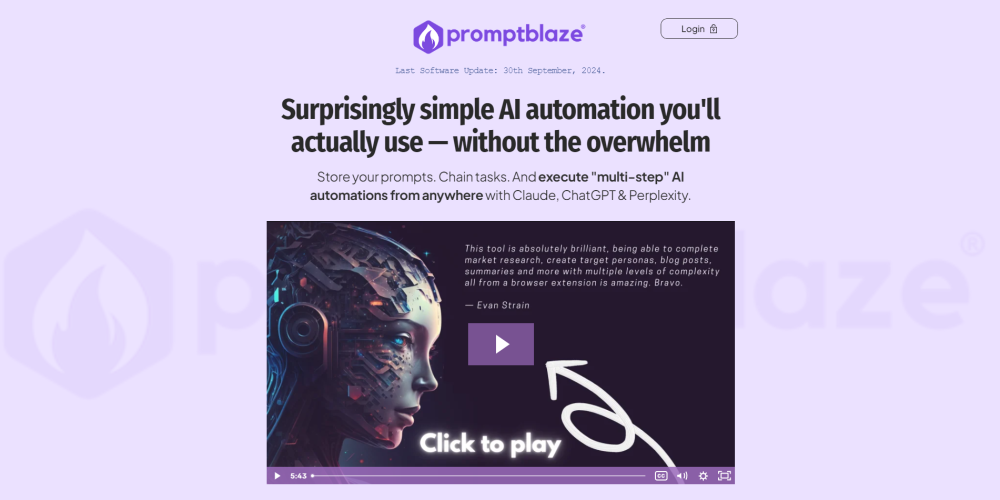 Prompt Blaze: Browser Extension for Chaining and Executing AI Prompts