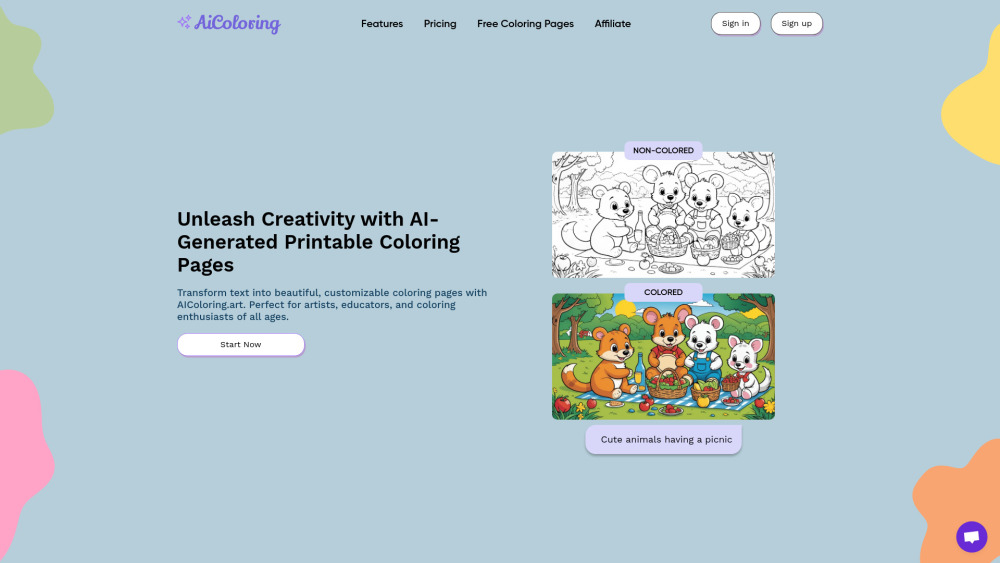 AIColoring.art: AI Coloring Pages for Fun & Education