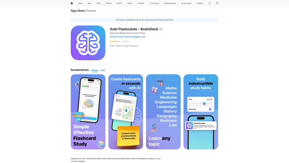 BrainDeck: AI-Powered Flashcard Tool for Efficient Studying