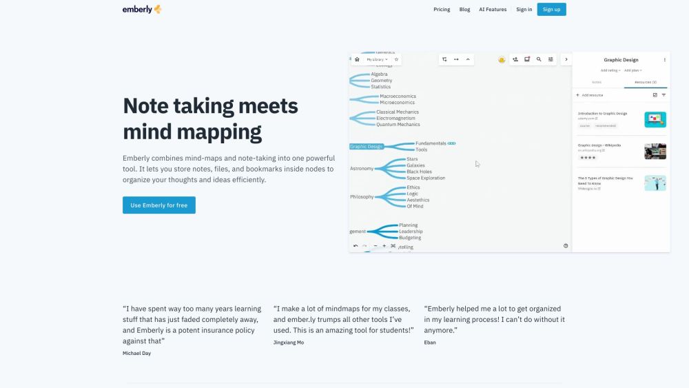 Emberly: Visual Knowledge Organizer