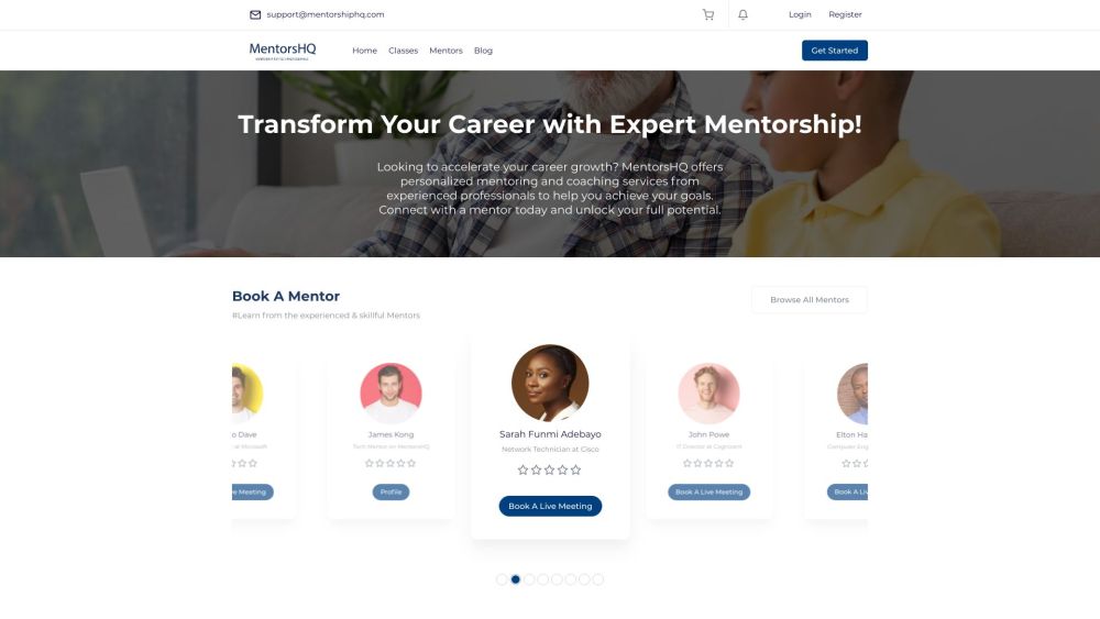 MentorsHQ: Personalized Coaching for Tech Professionals