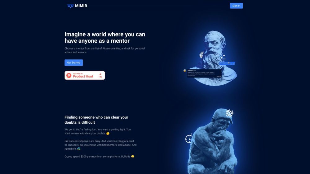 Mimir: AI Mentors for Personalized Advice & Lessons