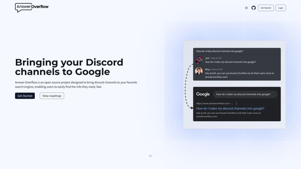 Answer Overflow: Index Discord channels into Google for easy searching