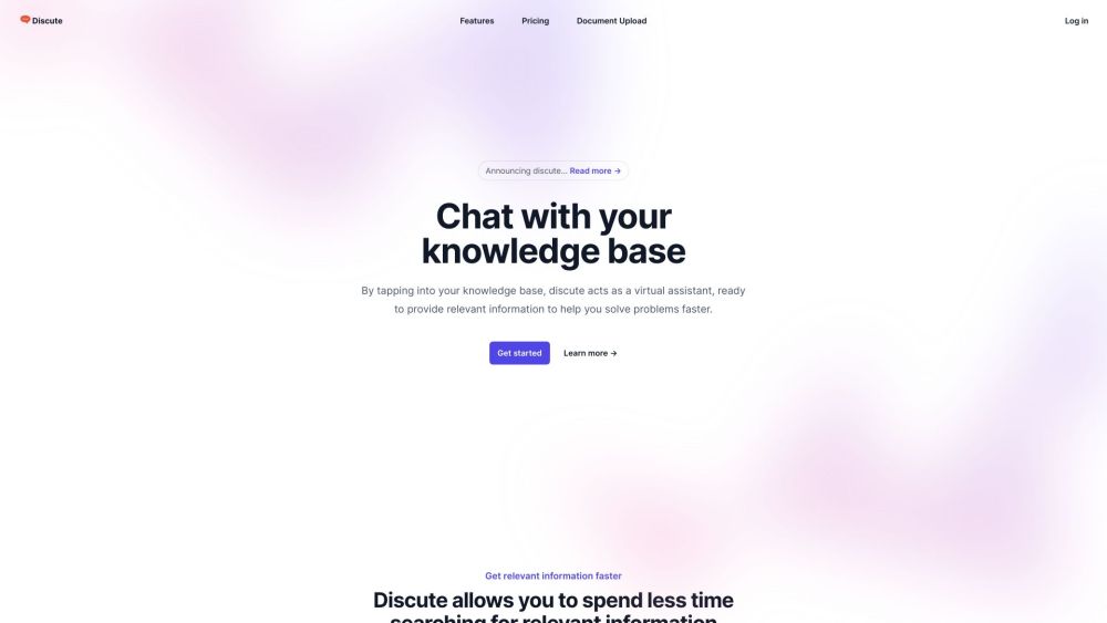 Discute: Chat with all forms of data - from everyday documents to intricate databases.