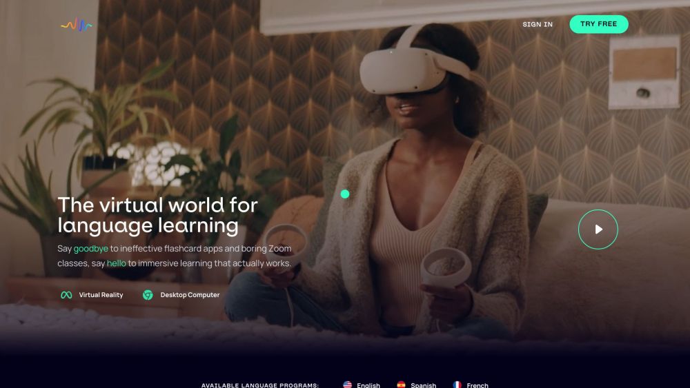 Immerse: Virtual World for Language Learning