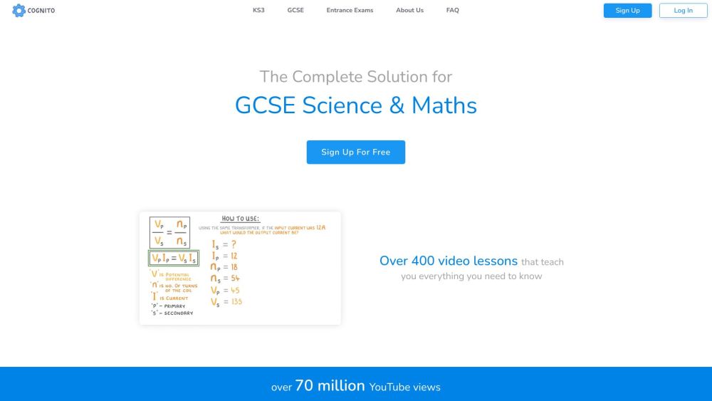 Cognito: GCSE Science & Maths Learning Platform