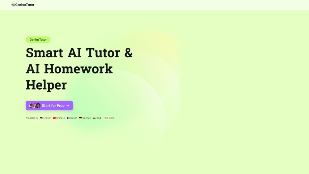 GeniusTutor: Free AI Tutor for Homework Help