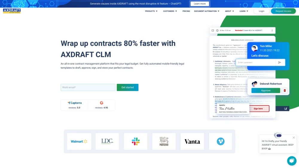 AXDRAFT Contract Management System: Automate Legal Processing