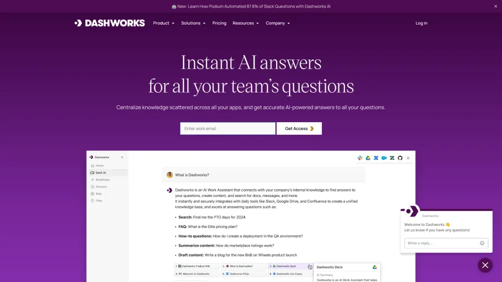 Dashworks: AI Answers in Slack