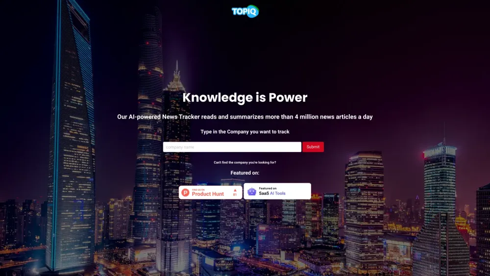 TOPIQ AI News Tracking for Companies: Real-time Data Analysis