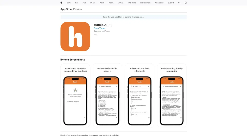 Homie.AI: AI Academic Assistant for Students & Scholars