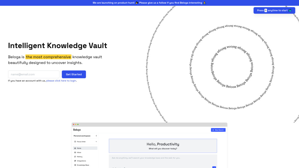 Beloga: AI-powered Knowledge Vault for Insights