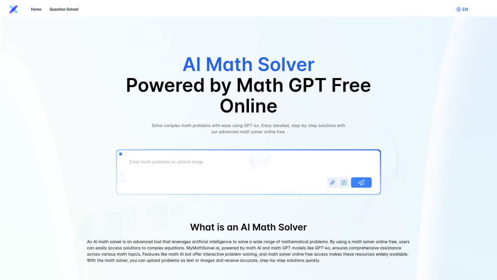 AI Math Solver Powered by Math GPT Free Online: Complex Equation Solver