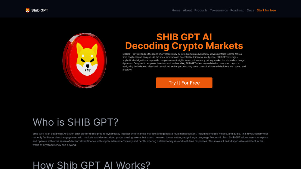 SHIB GPT AI: AI-driven Crypto Market Analysis & Multimedia Content Generation