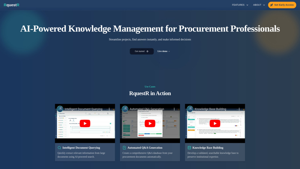 RquestR: AI Knowledge Management for Efficient Procurement