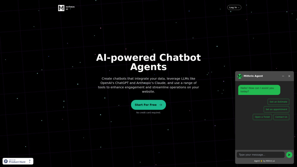 Mithrin: Build AI Chatbots Easily with Our No-Code Platform