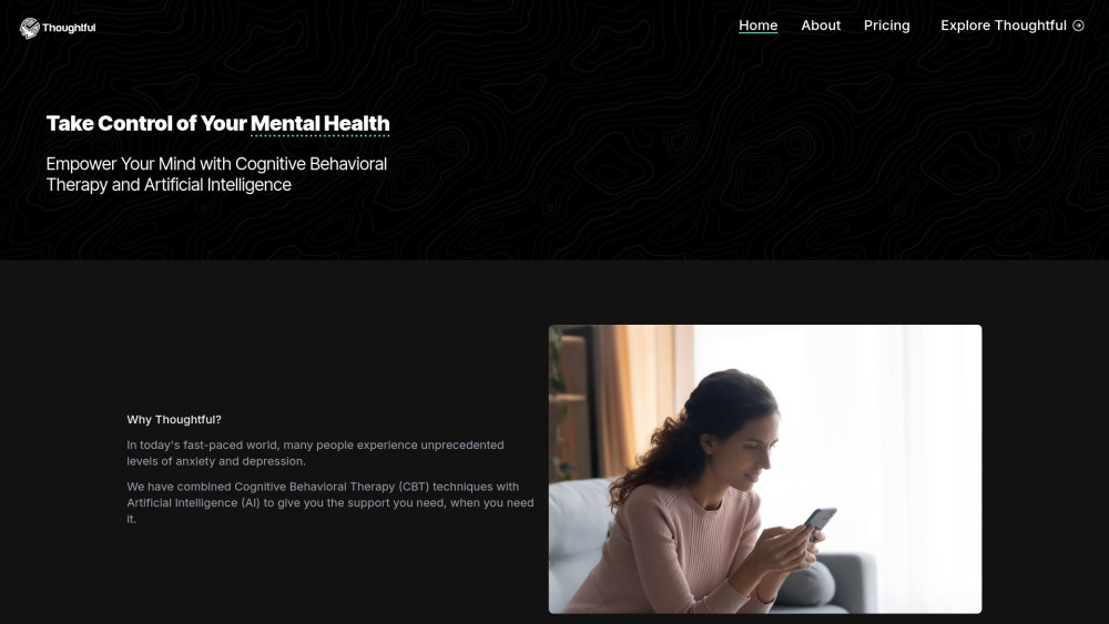 Thoughtful: AI Platform for Self-Directed CBT & Mental Health Support