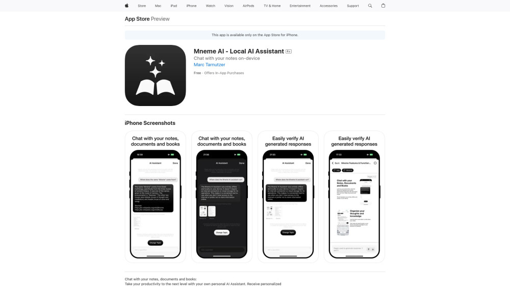 Mneme AI - Local AI Assistant : Personalized Responses from Notes