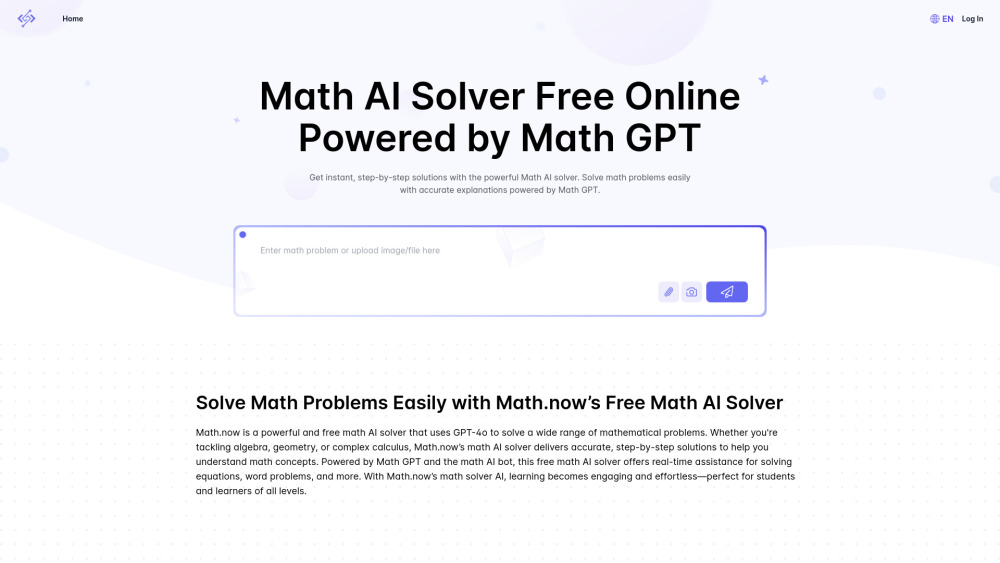 Math.now: Free Math AI Solver powered by math GPT: Accurate Solutions