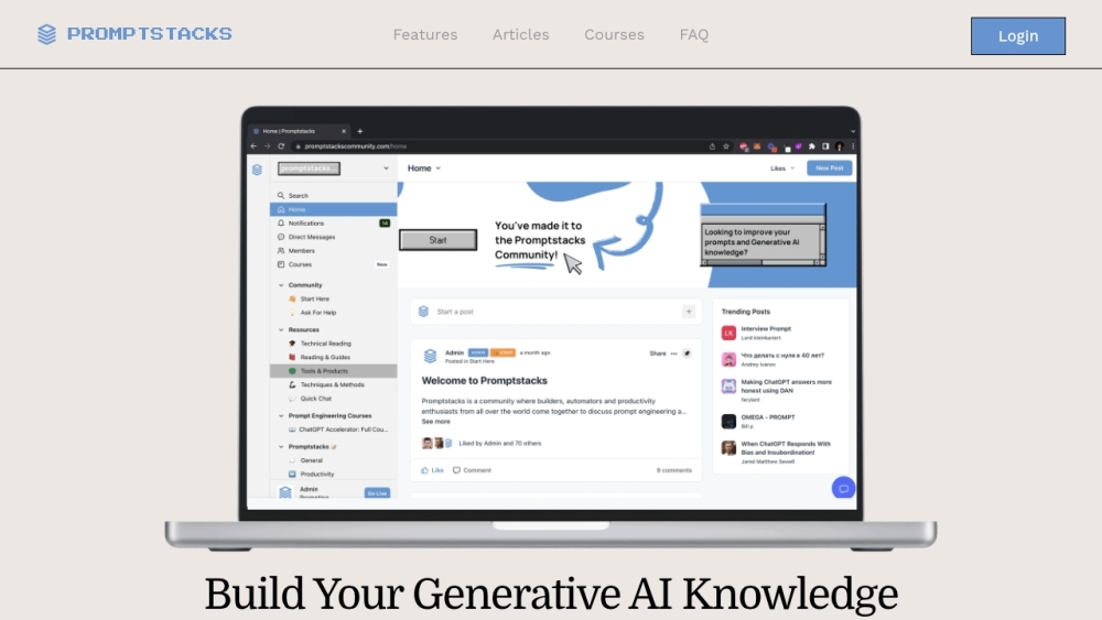 Promptstacks: AI Learning & Resource Sharing Platform