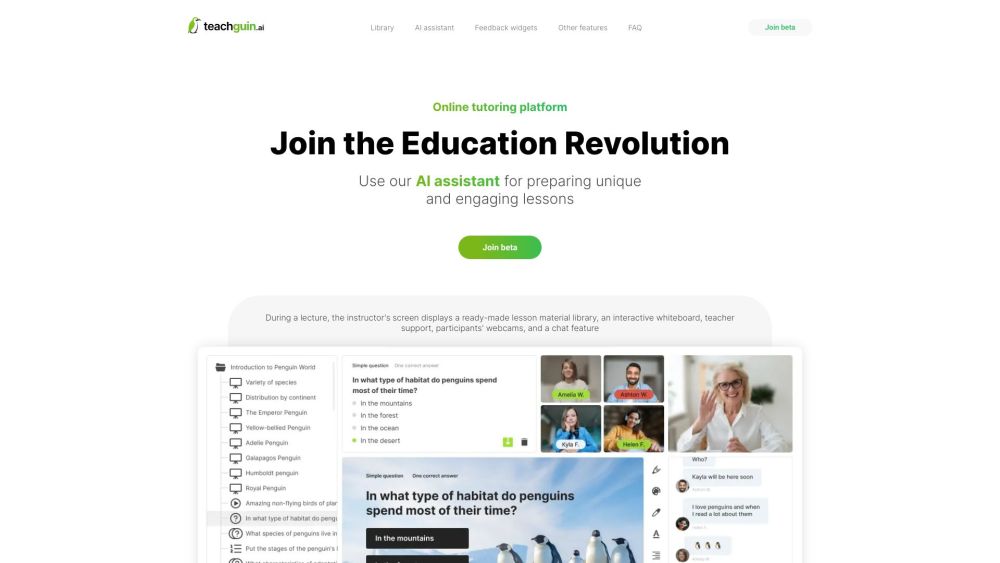 Teachguin - online tutoring platform : Use cases, Pricing,  Reviews, Core features, alternatives