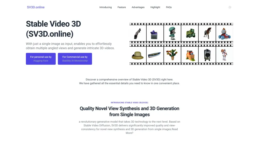 SV3D Online : Use cases, Pricing,  Reviews, Core features, alternatives