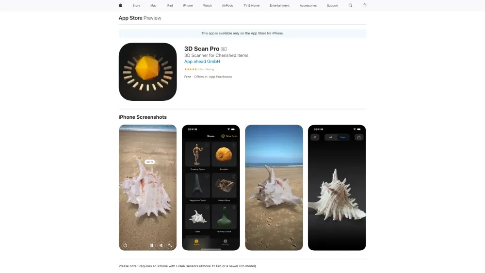 3D Scan Pro : Use cases, Pricing,  Reviews, Core features, alternatives