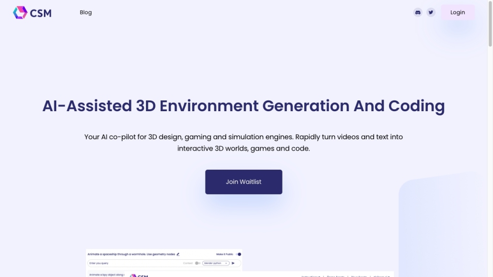 CSM AI - 3D World Models : Use cases, Pricing,  Reviews, Core features, alternatives
