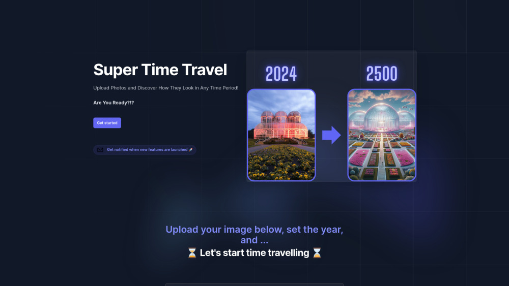 Super Time Travel : AI Photo Editing, Enhance, Explore History