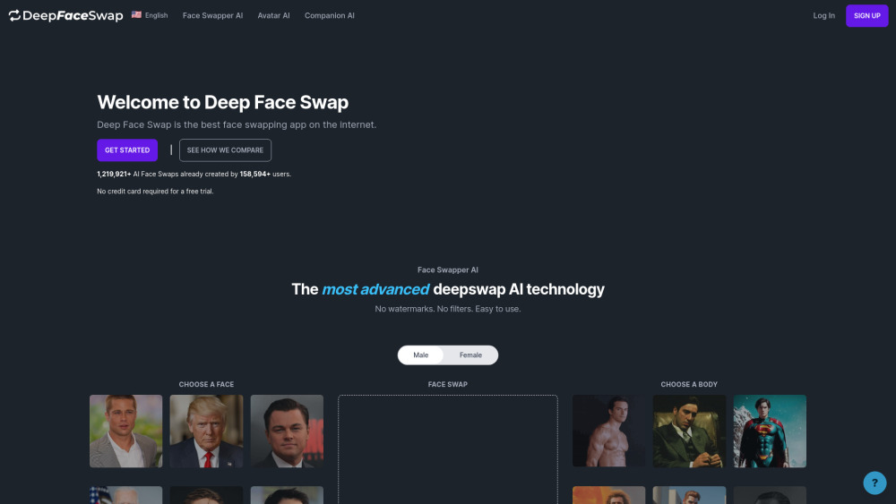 Deep Face Swap : AI Face Swapping, Pricing, Reviews, Features, Alternatives
