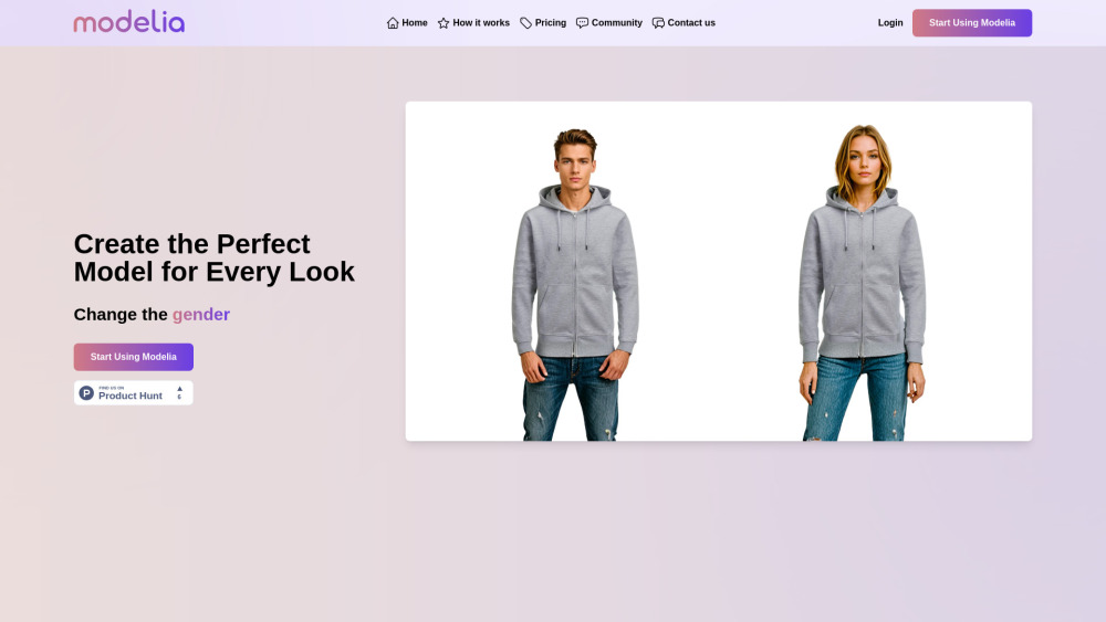 Modelia : AI Image Customization, Boost Conversions, Personalized Visuals