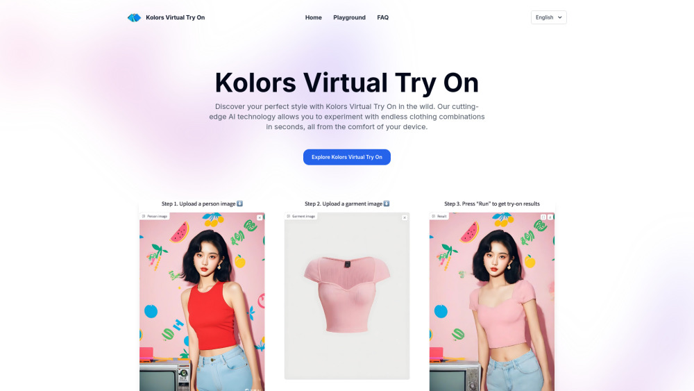 Kolors Virtual Try-On : AI-Powered, Image Upload, Reviews, Pricing