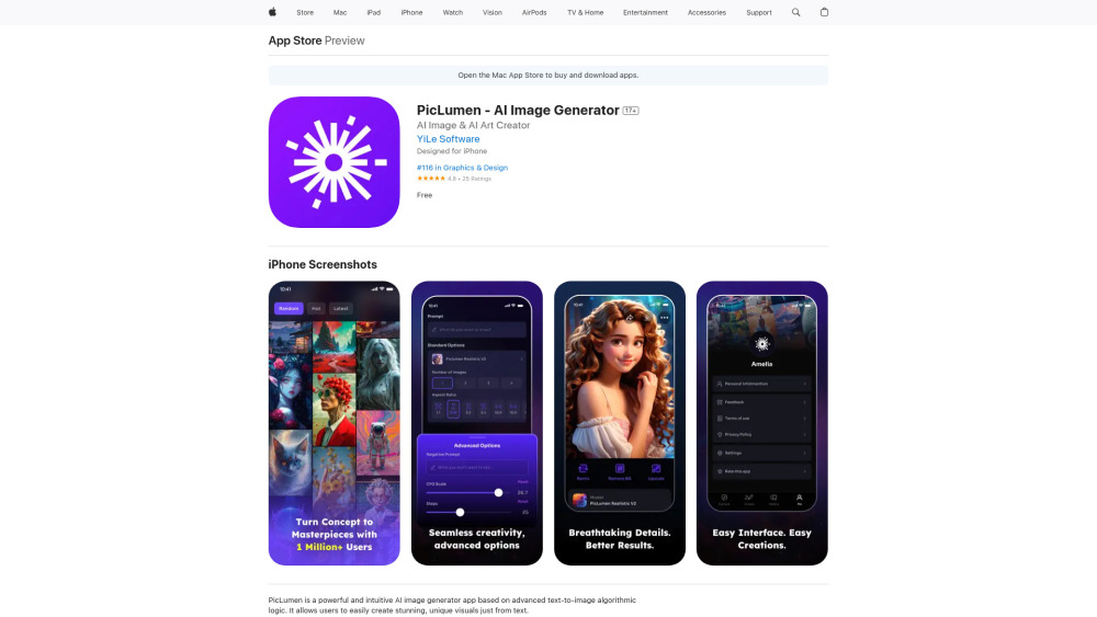 PicLumen : AI Image Generator, Pricing, Reviews, Features, Alternatives